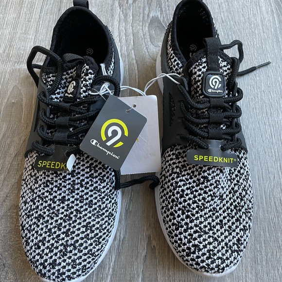 Champion Black and White Athletic Shoes - Picture 3 of 6